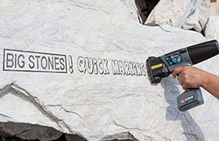 石材噴碼，選德國EBS智能手持噴碼機-清晰美觀牢固不掉色